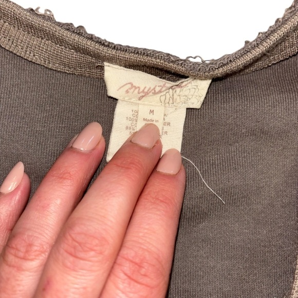 Mystree Distressed Laugenlook Boho Sweater Women’s M Casual Colorful Knit Cozy - Picture 7 of 12